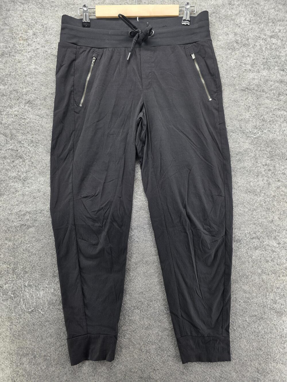 Athleta Pants Womens 8 Black Trekkie North Jogger Elastic Pockets 28 Inseam